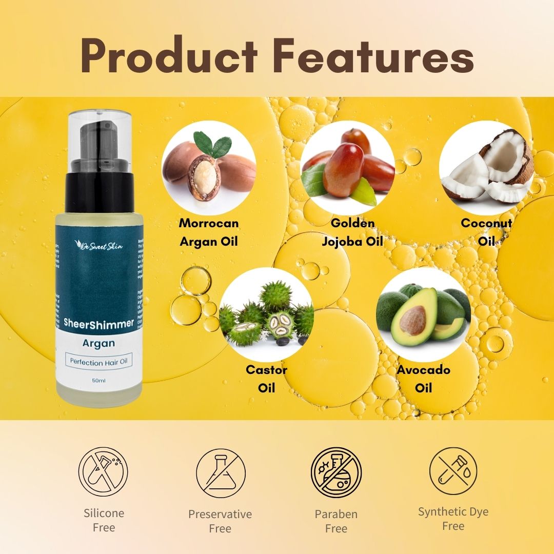 De Sweet Skin Hair Oil Premium Ingredients
