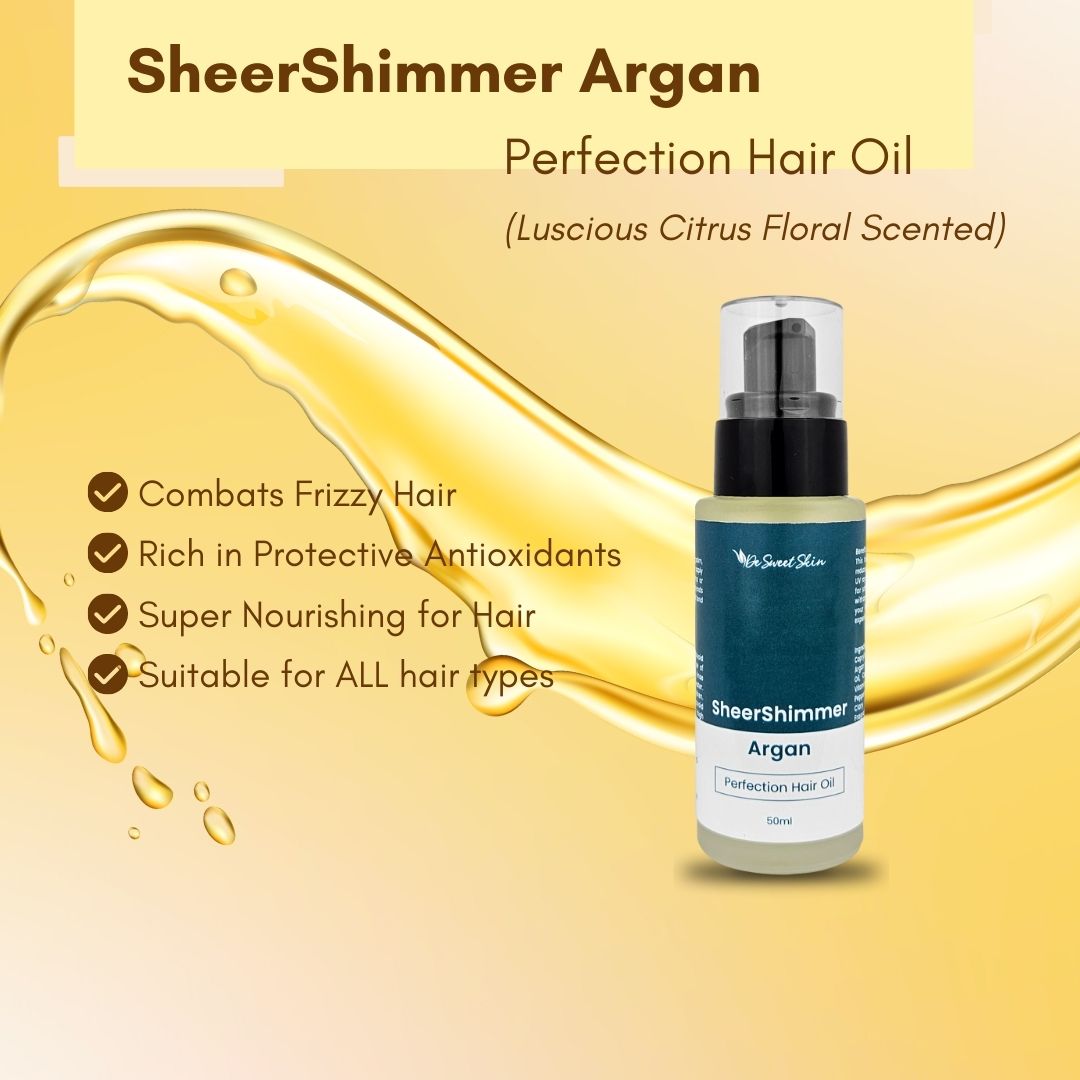 De Sweet Skin Argan Hair Oil Combats Frizzy Hair Shining Hair Protect Hair